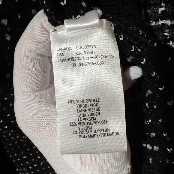 Escada Strikejacke Knit Cardigan Sweater Size 38 Tweed Coco Luxury - Picture 9 of 12